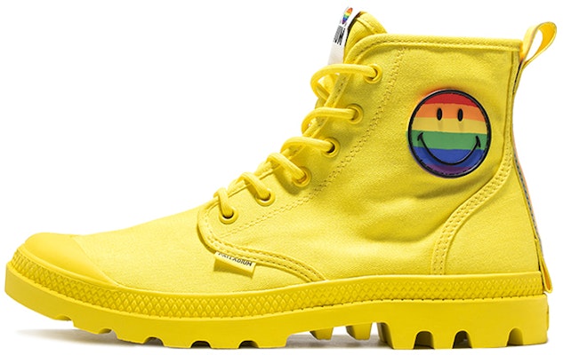 Palladium Pampa High-Top Canvas 'Smiley Pride Yellow' 76879-736-M Buy Palladium Pampa High-Top Canvas 'Smiley Pride Yellow' 76879-736-M