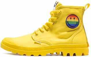 Palladium Pampa High-Top Canvas 'Smiley Pride Yellow' 76879-736-M Palladium Pampa High-Top Canvas 'Smiley Pride Yellow' 76879-736-M