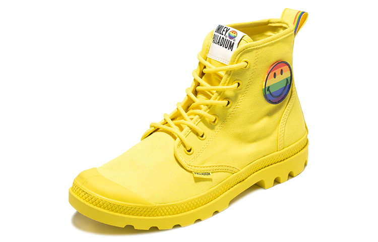 Order Palladium Pampa High-Top Canvas 'Smiley Pride Kuning' 76879-736-M