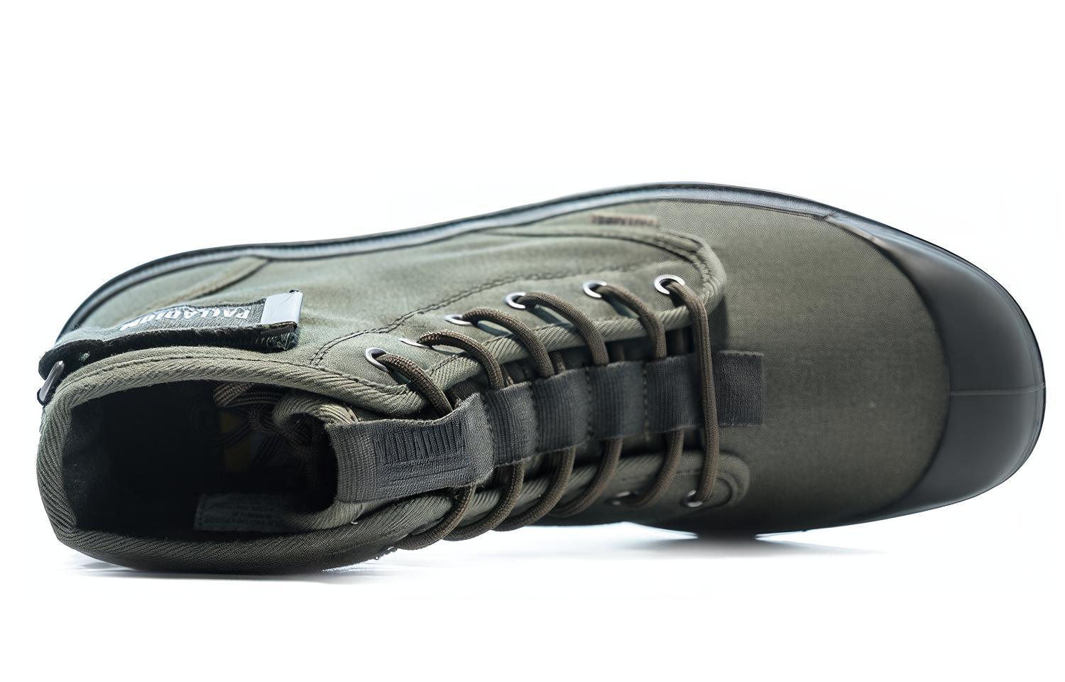 Purchase Palladium Pampa 系帶款 高筒帆布鞋 軍綠色