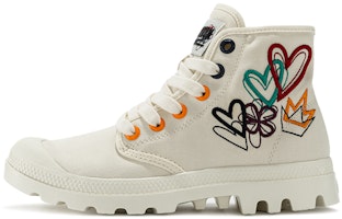Palladium Pampa High 'Romantic Love Custom Soft White' 77318-133-M Palladium Pampa High 'Romantic Love Custom Soft White' 77318-133-M