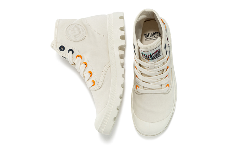 Shop Palladium Pampa High 'Romantic Love Custom Soft White' 77318-133-M