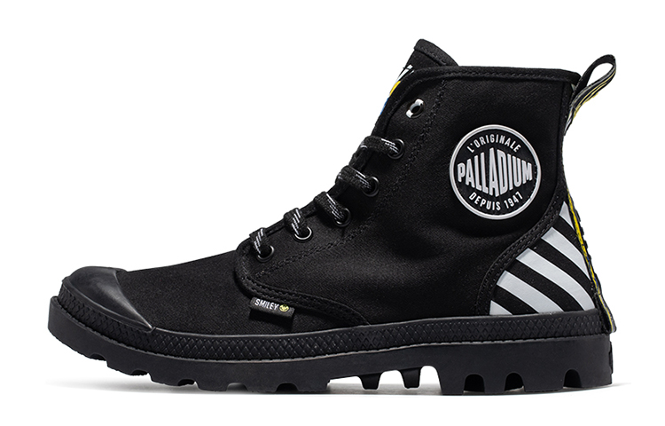 Palladium Pampa High 'Smiley Black' 76881-002-M
