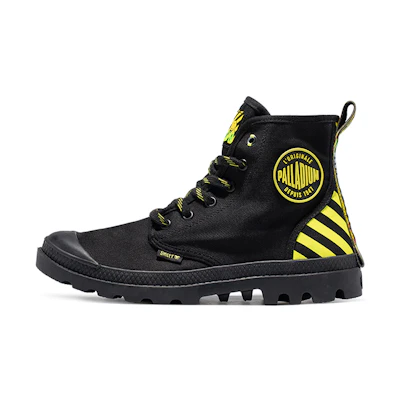 Palladium Pampa High 'Smiley DT Black Yellow'