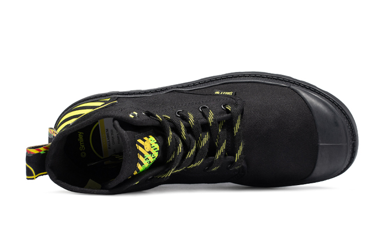 Palladium Pampa High 'Smiley DT Black Yellow' 圖 4