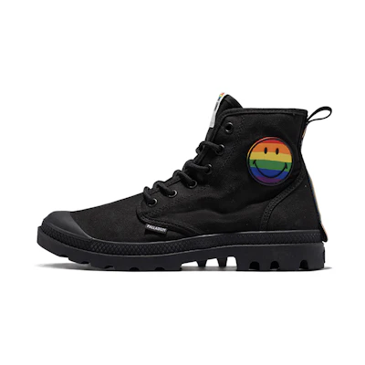 Palladium Pampa High 'Smiley Pride Black'