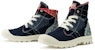 Palladium Pampa High 'Street Dance Cashew Flower - Dark Blue' 77283-408-M