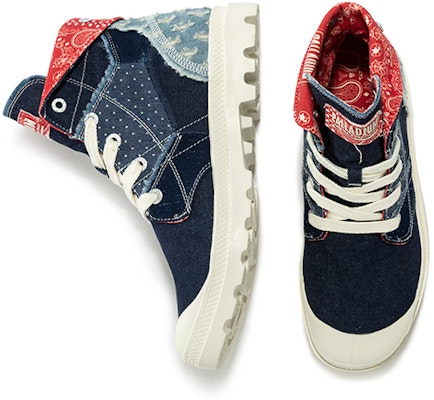 Palladium Pampa High 'Street Dance Cashew Flower - Dark Blue' 77283-408-M Shop Palladium Pampa High 'Street Dance Cashew Flower - Dark Blue' 77283-408-M