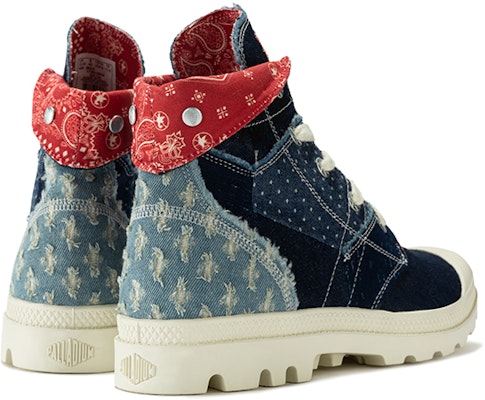Palladium Pampa High 'Street Dance Cashew Flower - Dark Blue' 77283-408-M Purchase Palladium Pampa High 'Street Dance Cashew Flower - Dark Blue' 77283-408-M