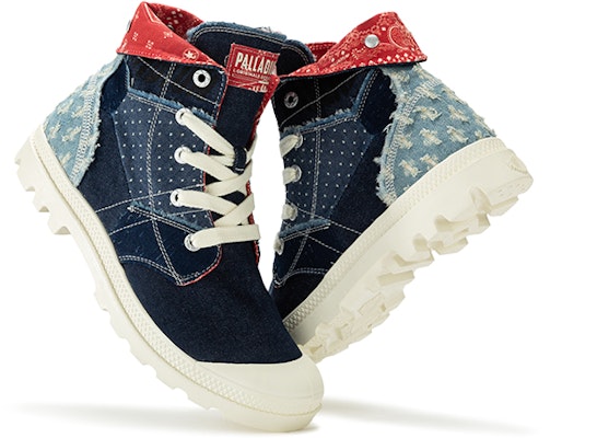 Palladium Pampa High 'Street Dance Cashew Flower - Dark Blue' 77283-408-M Details for Palladium Pampa High 'Street Dance Cashew Flower - Dark Blue' 77283-408-M