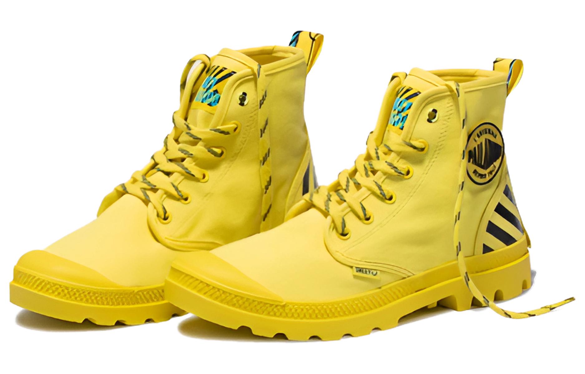 Palladium Pampa High DT 'Smiley Yellow' 圖 3