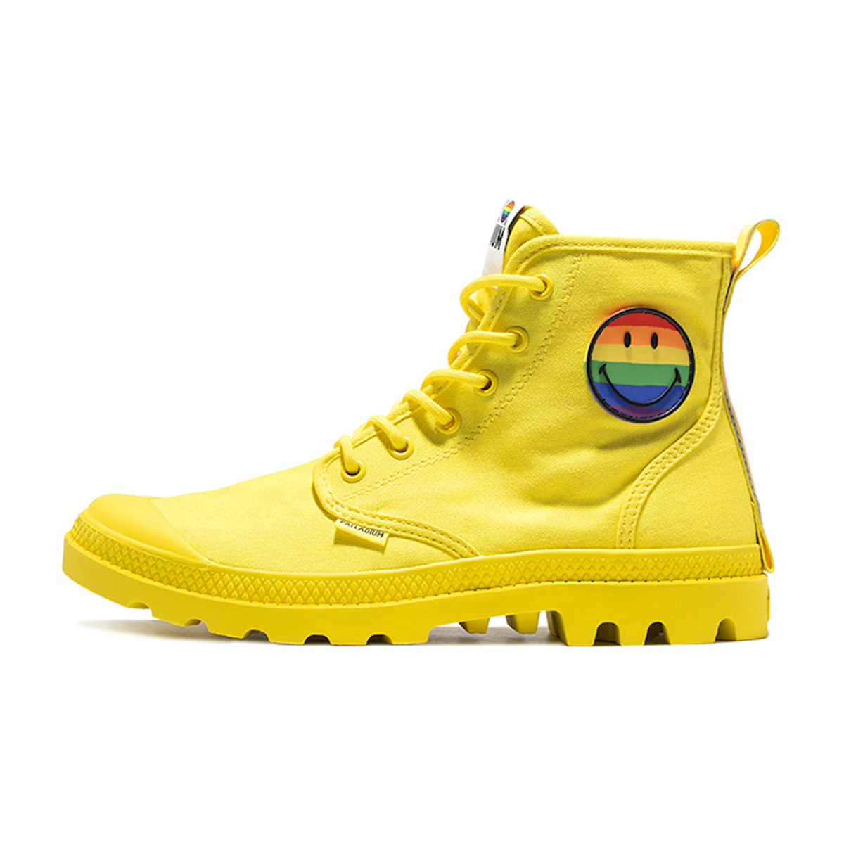 Buy Palladium Pampa High Top Canvas Smiley Pride Yellow 76879 736 M Novelship
