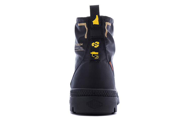 Shop Palladium Pampa Lite+ RCYCL WP+ ''Schwarze Canvas High-Top Stiefel'' 76656-001-M