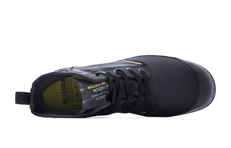 Purchase Palladium Pampa Lite+ RCYCL WP+ ''Schwarze Canvas High-Top Stiefel'' 76656-001-M