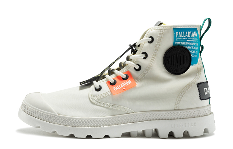 Palladium Pampa Lite Overlab High-Top Canvas 'Neon White' 77082-116-M