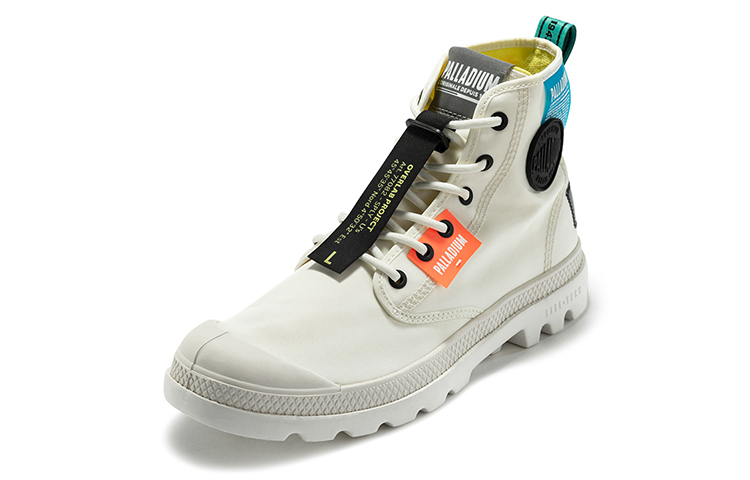 Order Palladium Pampa Lite Overlab High-Top Canvas ''Neon Weiß'' 77082-116-M
