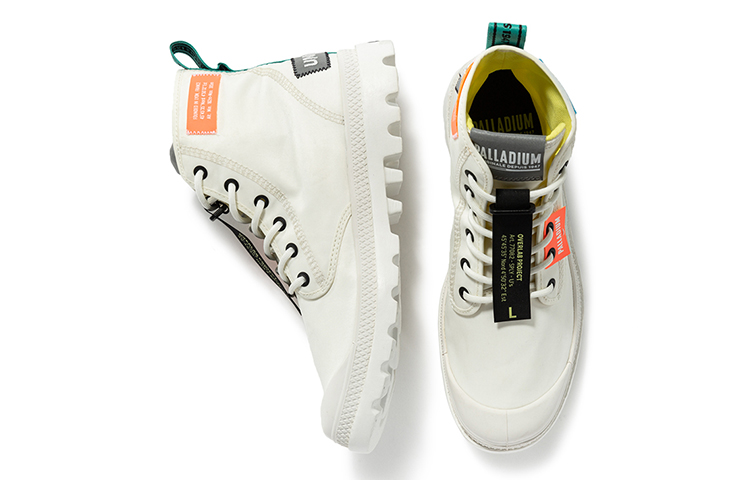Shop Palladium Pampa Lite Overlab High-Top Canvas ''Neon Weiß'' 77082-116-M