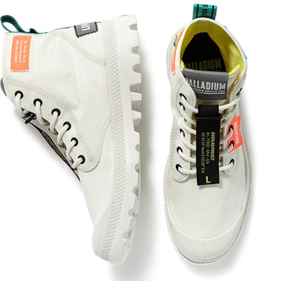 Palladium Pampa Lite Overlab High-Top Canvas 'Neon White' 77082-116-M Shop Palladium Pampa Lite Overlab High-Top Canvas 'Neon White' 77082-116-M
