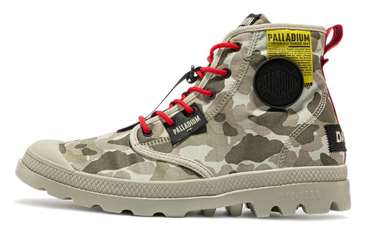 Palladium Pampa Lite Overlab High 'Dark Green Camo'