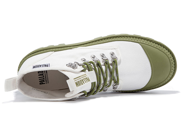 Lookbook Palladium Pampa Mt Hi 'Blanco Brillante Verde' 78514-157-M