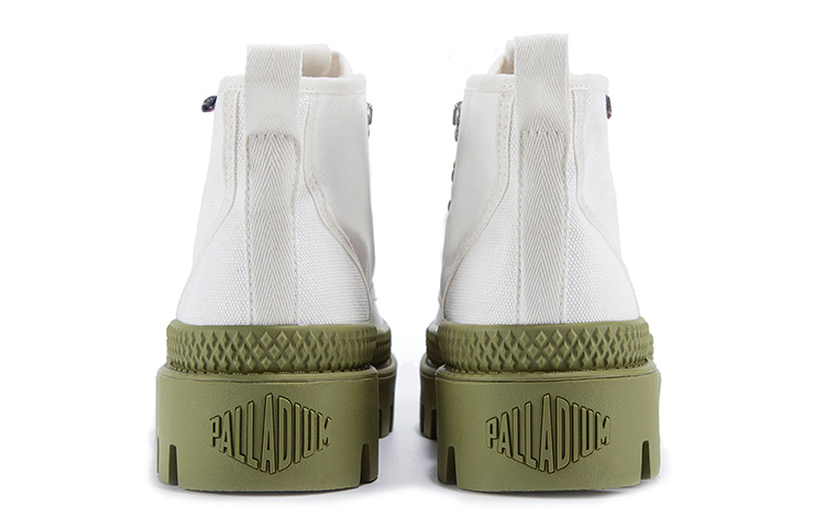 Shop Palladium Pampa Mt Hi 'Blanco Brillante Verde' 78514-157-M