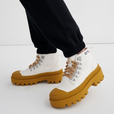 Palladium Pampa Mt Hi 'White Orange Yellow' 78514-169-M Cheap Palladium Pampa Mt Hi 'White Orange Yellow' 78514-169-M