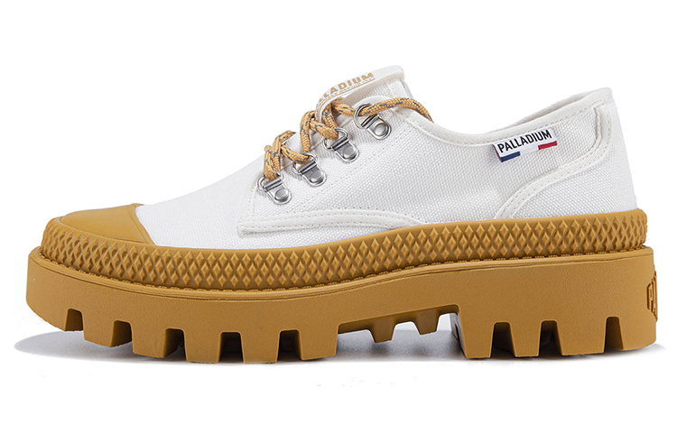 Palladium Pampa Mt Lo 'Bright White Orange Yellow' 78515-169-M