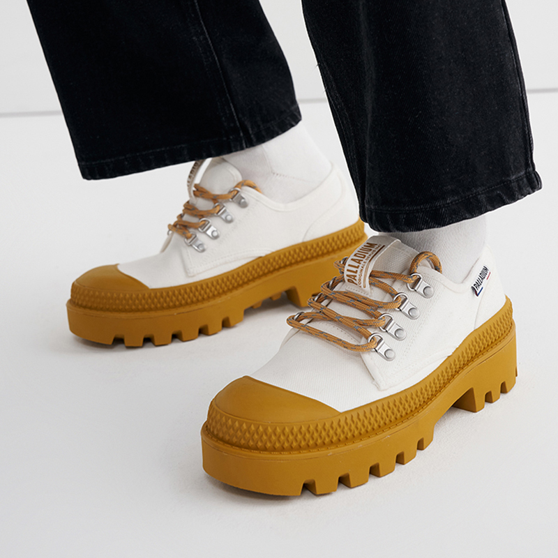 Details for 팔라디움 팜파 MT LO '브라이트 화이트 오렌지 옐로우' 78515-169-M