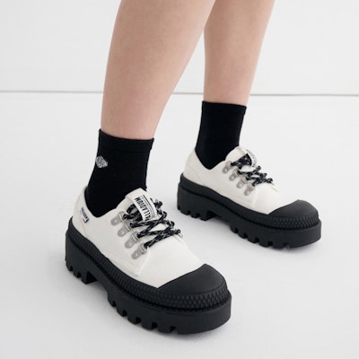 Palladium Pampa MtLo 'Bright White Black' 78515-158-M Details for Palladium Pampa MtLo 'Bright White Black' 78515-158-M