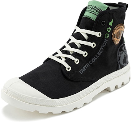 Palladium Pampa Orgánica Alta Lona 'Metro Negro Blanco' 77022-008-M Order Palladium Pampa Orgánica Alta Lona 'Metro Negro Blanco' 77022-008-M