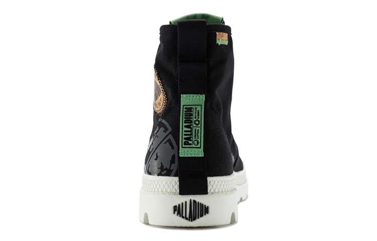 Shop Palladium Pampa Organic High Top Canvas 'Metro Black White' 77022-008-M