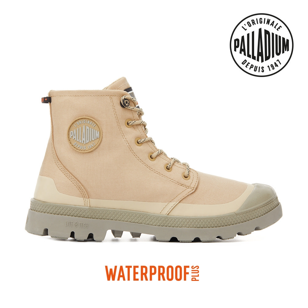 Palladium Pampa RCY LT+WP+ZIP Desert Gold Waterproof Boots 74066274