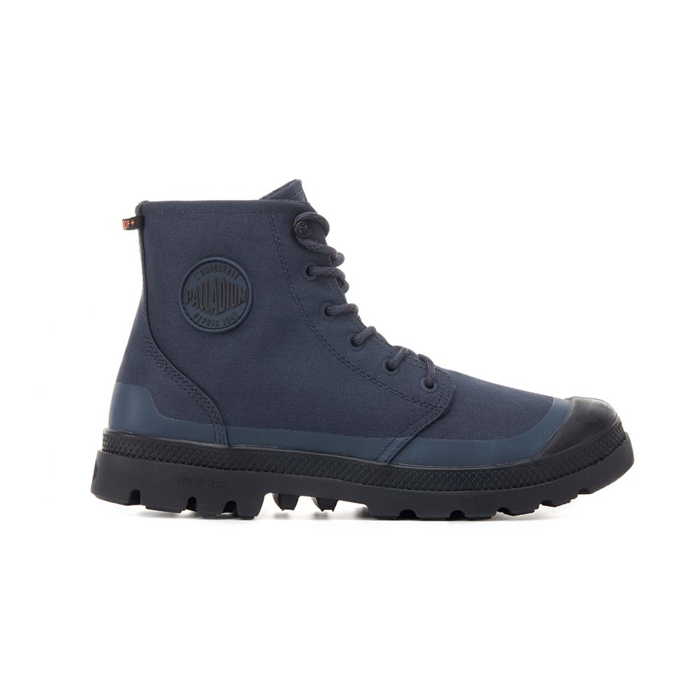 Palladium Pampa RCY LT+WP+Zip Star White/Navy Blue Casual Shoes 74066480