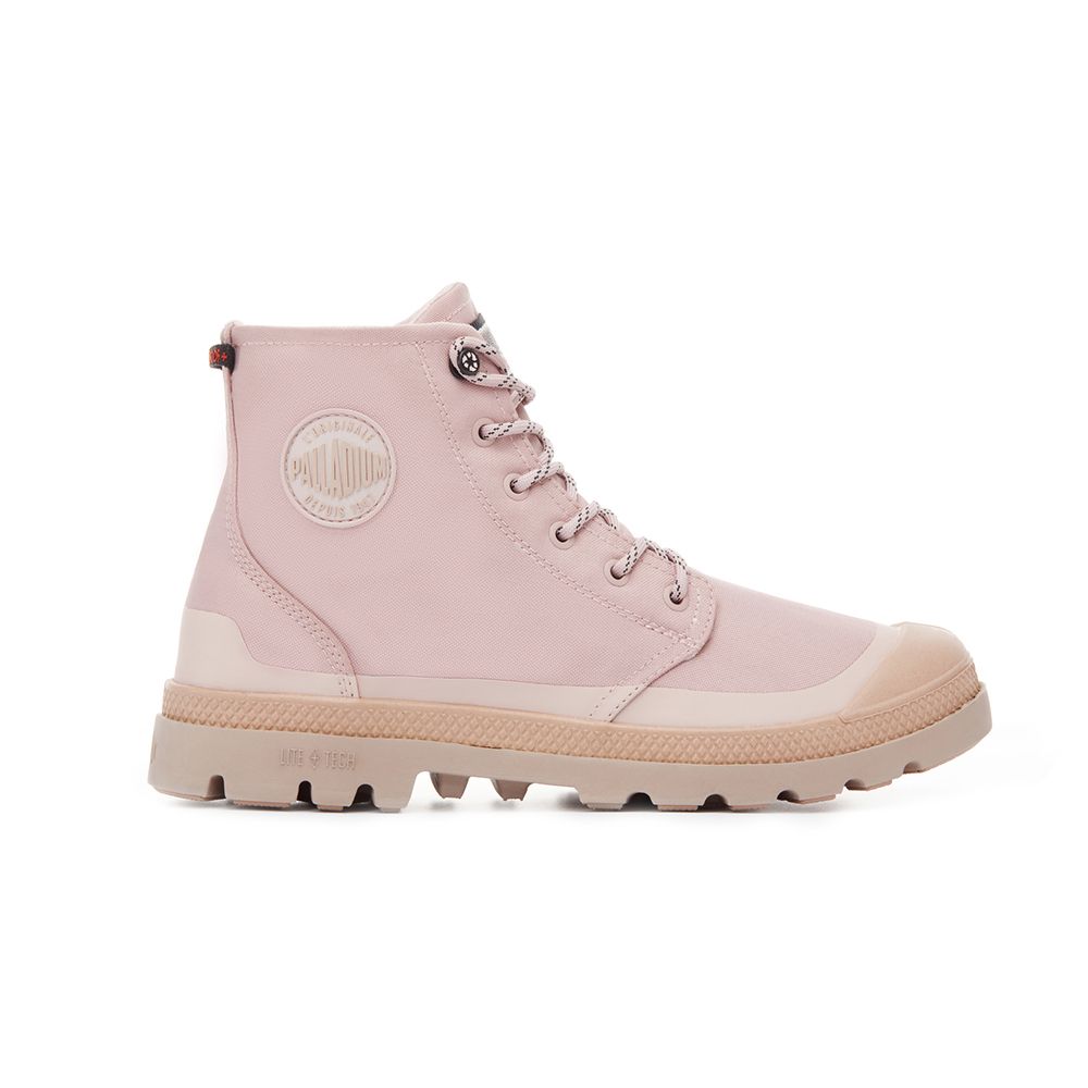 Palladium PAMPA RCY LT+WP+ZIP Star White Rose Pink Casual Sneakers 74066649