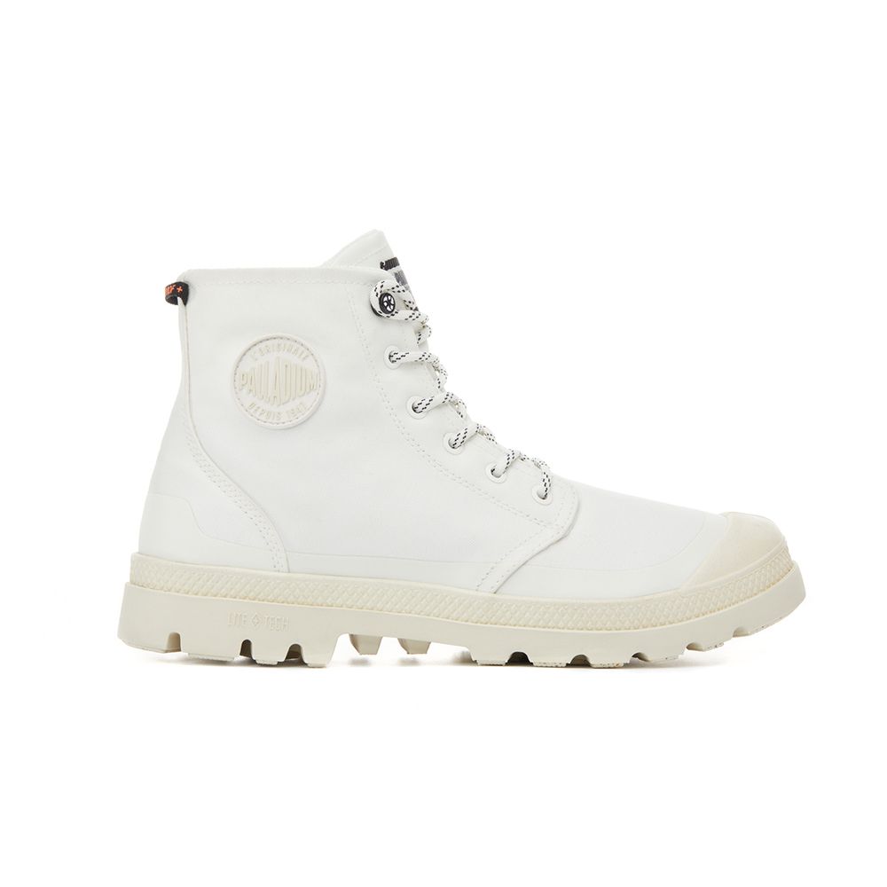 Palladium Pampa RCY LT+WP+Zip Star White Urban Gray Casual Shoes 74066116