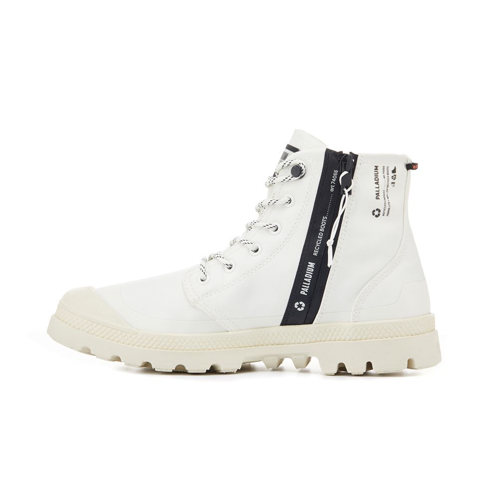 Shop Palladium Pampa RCY LT+WP+Zip Putih Abu Urban Sepatu Kasual. 74066116