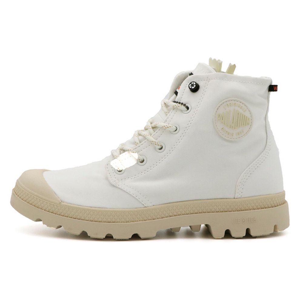 Palladium PAMPA RCYCL LT+WP High-Top Waterproof Boots White 77037116