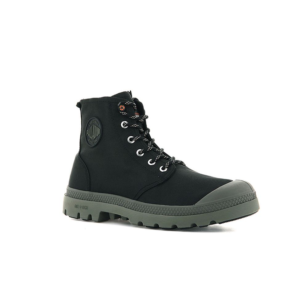 Palladium PAMPA RCYCL LT+WP+Z Lightweight Waterproof Boots Black/Olive 77037008