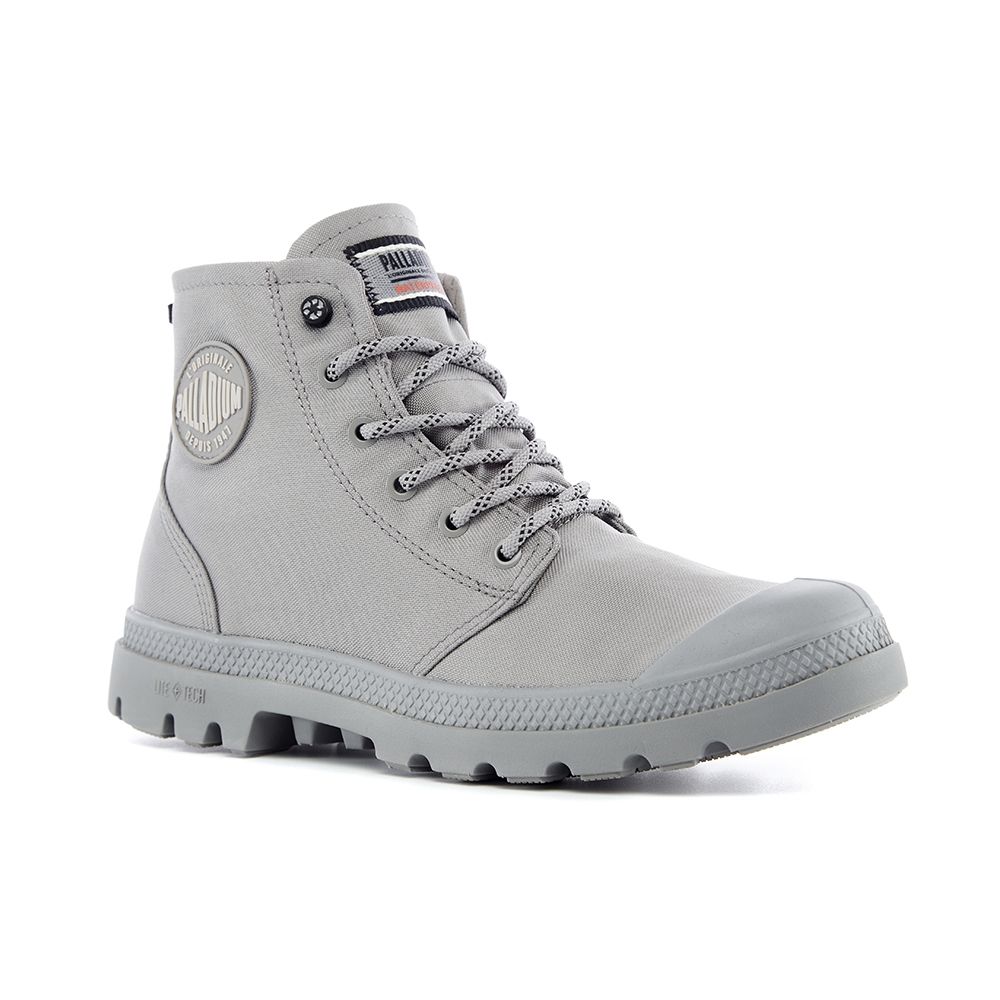 Palladium PAMPA RCYCL LT+WP+Z Waterproof Boots Grey 77037071