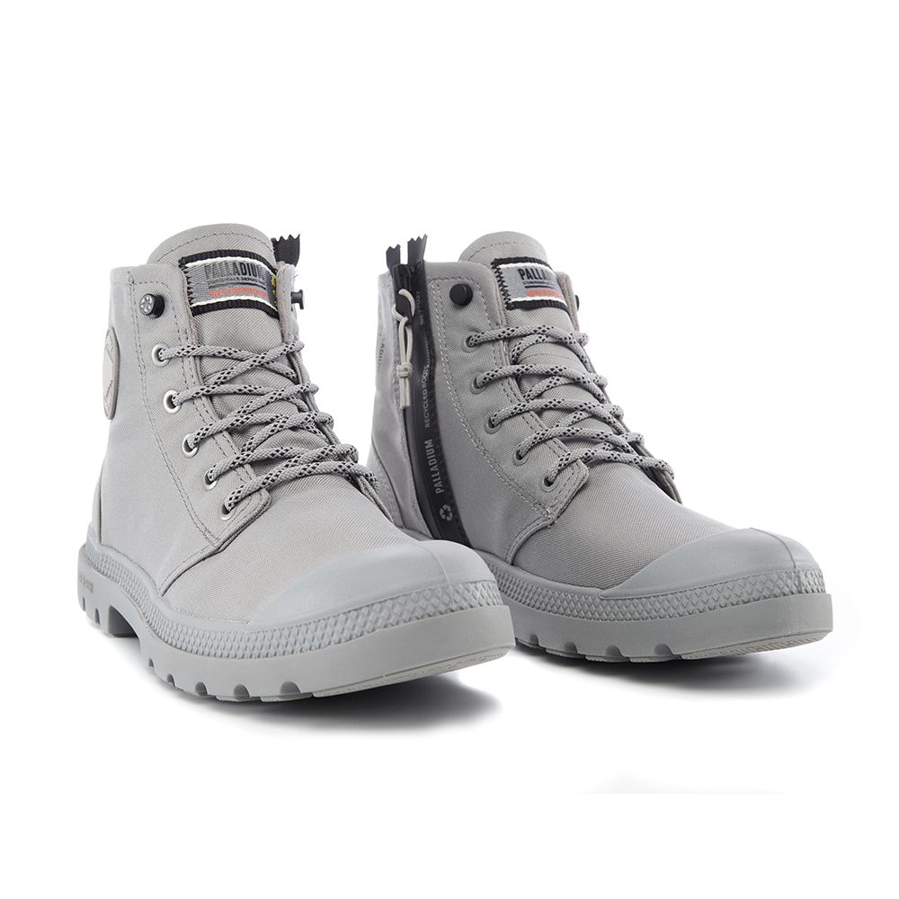 Shop パラディウム PAMPA RCYCL LT+WP+Z 防水ブーツ グレー 77037071