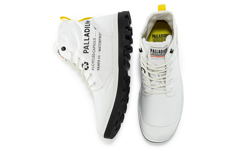 Palladium Pampa Rcycl WP 2 'White High-Top Waterproof Canvas' 圖 4