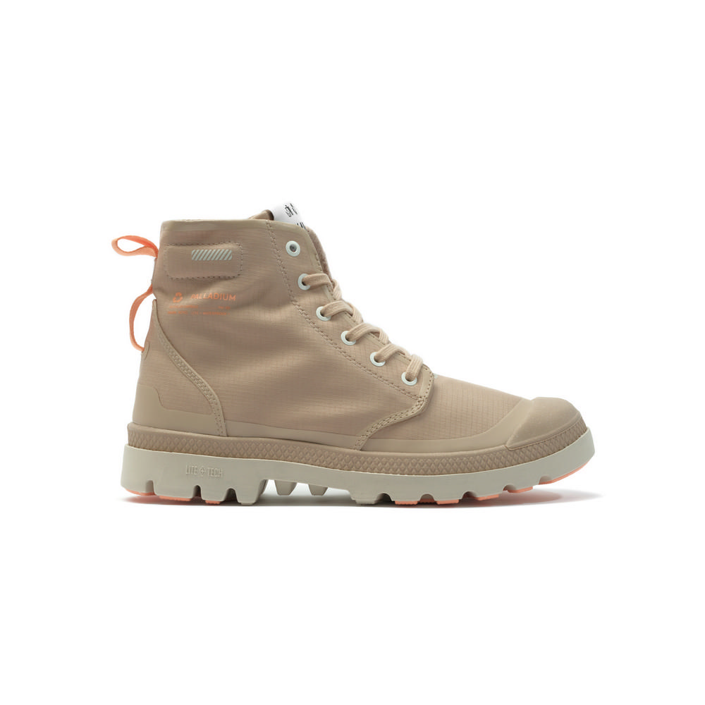 Palladium Pampa RCYL L+ WP+ Beige Tan Coffee Casual Shoes 78848235