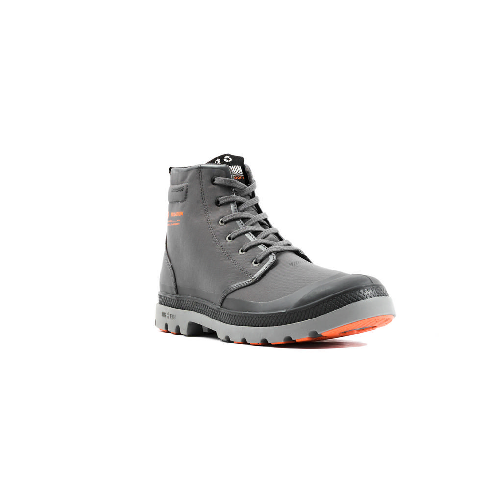 Palladium PAMPA RCYL L+ WP+ Iron Gate Gray Casual Shoes 78848006