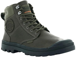 팔라디움 팜파 쉴드 방수 가죽 하이 '올리브 그린' 76844-383-M Lookbook 팔라디움 팜파 쉴드 방수 가죽 하이 '올리브 그린' 76844-383-M