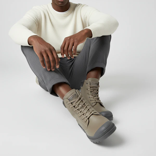 Palladium Pampa Sp20 Cuff Leather ''Walnut'' Kulit Coklat. 77236-243-M Order Palladium Pampa Sp20 Cuff Leather ''Walnut'' Kulit Coklat. 77236-243-M