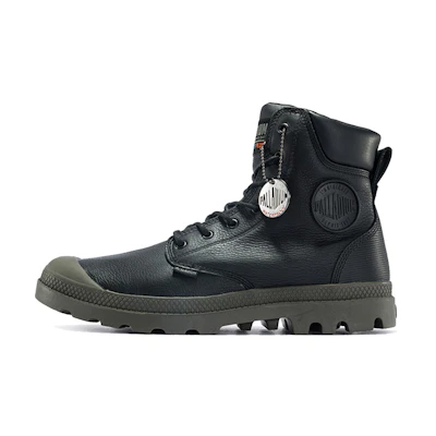 Palladium Pampa Sport Cuff WPL 'Black Litchi Texture'