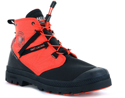 Palladium Pampa Travel Lite High-Top Outdoor 'Red Black' 77238-651-M Lookbook Palladium Pampa Travel Lite High-Top Outdoor 'Red Black' 77238-651-M