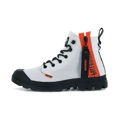 Palladium Pampa Unlocked High 'White Canvas'