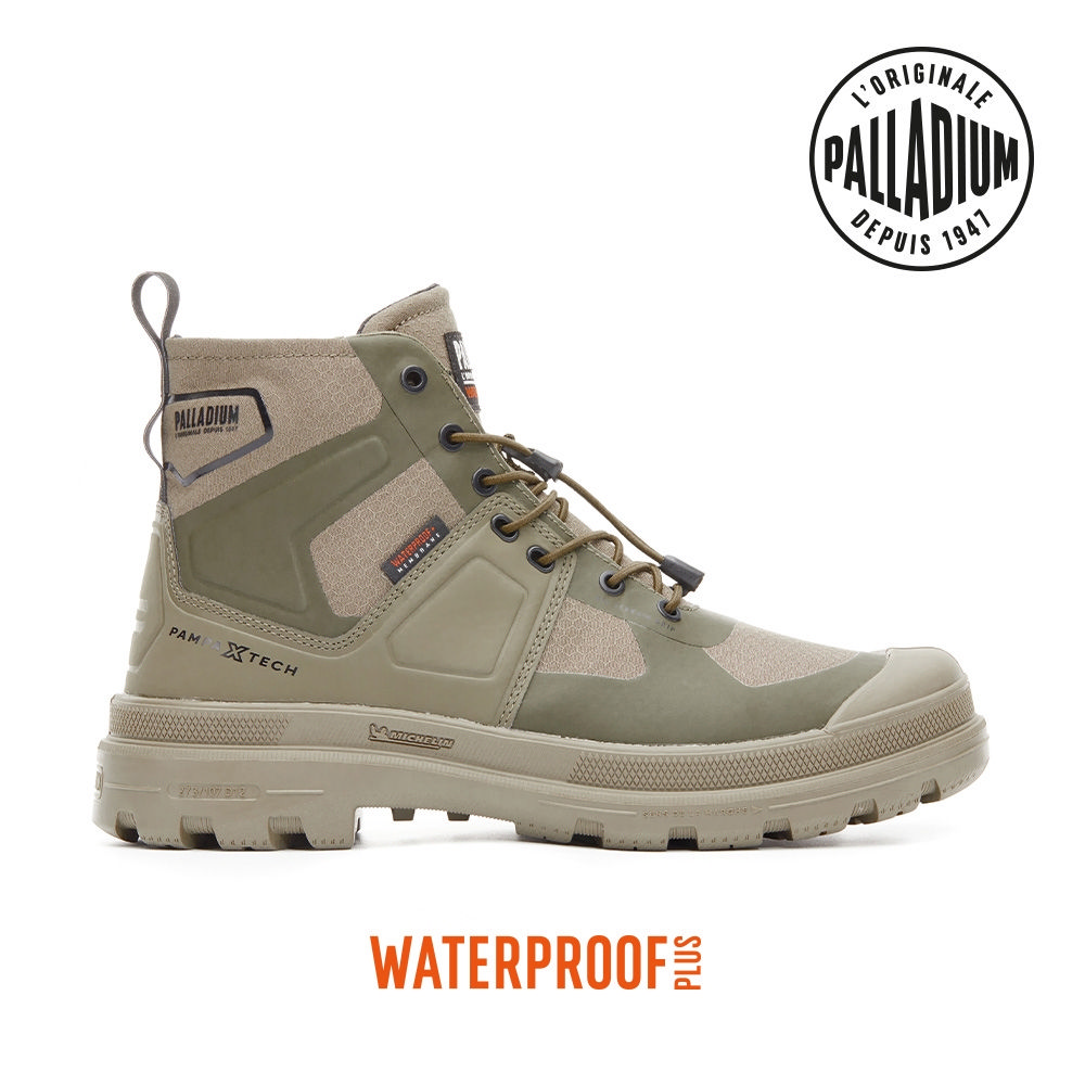 Palladium PAMPA X TECH EXP WP+ Waterproof Boots Dark Green 74067308