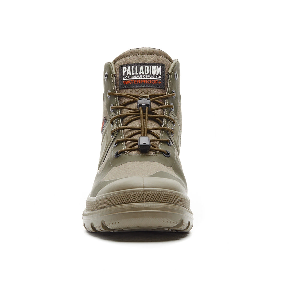 Lookbook Palladium PAMPA X TECH EXP WP+ Waterproof Boots Dark Green 74067308